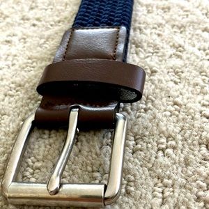 Blue adjustable belt